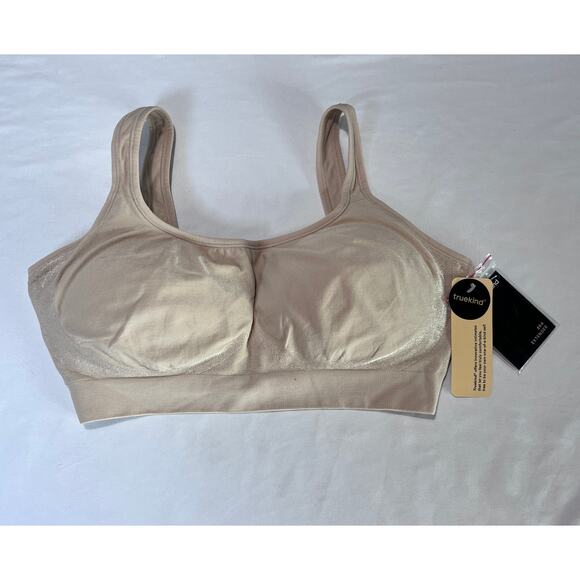 Truekind Other - Truekind Daily Comfort Bra Nude Beige Wireless Size Large L NWT + Extender
